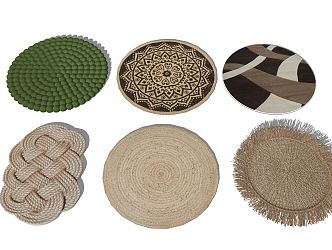 Modern Round Carpet 3d model