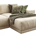 Multi-person Sofa Fabric Multi-person Sofa Fabric Pillow 3d model