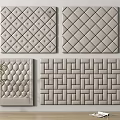 Modern Soft Upholstered Wall Panels With Diamond And Woven Patterns For Interior Design