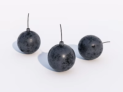 Old bombs. 3d model Old bombs. 3d model