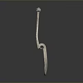 Antique Silver Spoon With Long Handle And Ornate Design For Daily Use