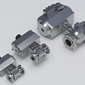 Industrial Equipment Metal Components With Precision Mechanical Parts And Various Sizes