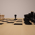 Entertainment Table Chess Table Chess 3d model