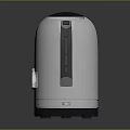 White Electric Kettle With Black Handle Lid And Temperature Gauge Cundo Brand