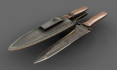 Weapons Inspired Knife 3d model