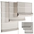 Beige Linen Curtains With Simple Design And Pleated Details For Home Decor