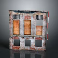 windows old windows old windows vintage windows antique windows classical windows vintage windows gatehouse 3d model