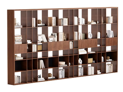 Antique Bookshelf 3d model