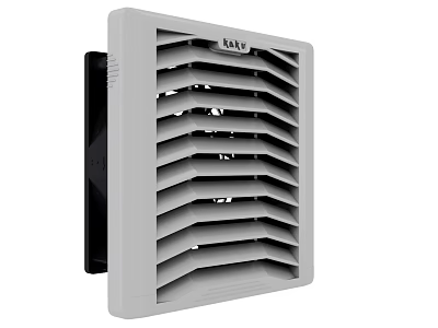 High Quality Industrial Exhaust Ventilation Equipment With Wall Mounted Louvered Grille Design 3d model
