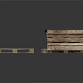 Rustic Wooden Pallets Stacked And Scattered With Natural Wood Grain For Living Supplies