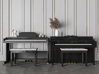 Modern Piano Combination 3d model