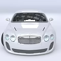 White Luxury Sports Coupe With Two Doors Large Alloy Wheels And Aerodynamic Design