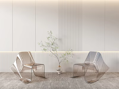 Modern Lounge Chair Single Sofa 3d model