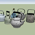 Stylish Ceramic Teapots With Diverse Colorful Patterns And Unique Designs For Kitchen