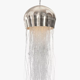 Post-modern crystal chandelier 3d model