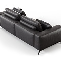 Modern double sofa 3d model