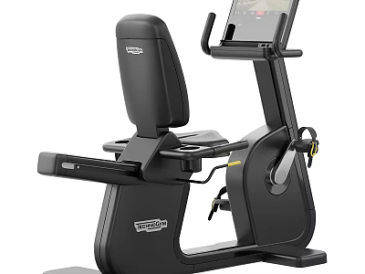 Retail Industry Premium Exercise Bike With Modern Design Ergonomic Seat And Digital 3d model