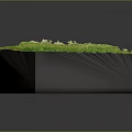 Detailed Terrain Model With Stone Arch Bridge And Lush Green Grass Surface