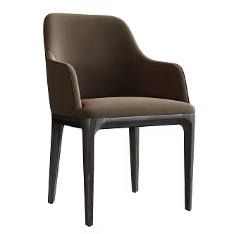 Minismal Restaurant Dining Chair 3d model