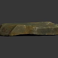 Natural Stone And Wood Decorative Piece With Rustic Texture And Earthy Tones