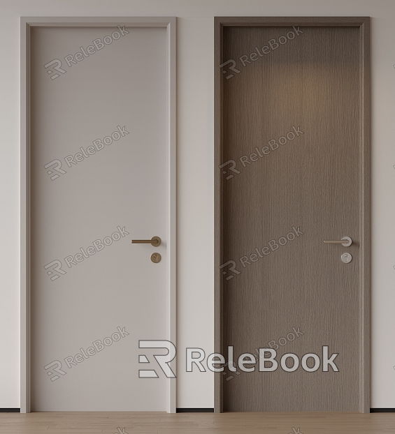 Room Door Single Door Bedroom Door Minimalist Door Invisible Door Wooden Door Kitchen Door Flat Door Top Door model