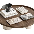 The ancient style of the tea table 3d model