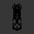 Black Formula Race Car With Sleek Aerodynamic Body And Yellow Tires