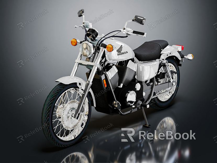 Modern motorcycle two-wheeled motorcycle model