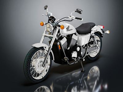 Modern motorcycle two-wheeled motorcycle 3d model