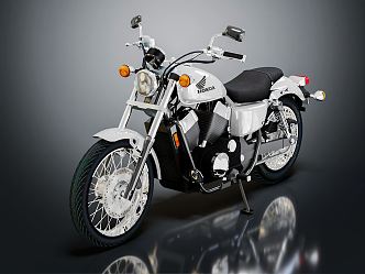 Modern motorcycle two-wheeled motorcycle 3d model