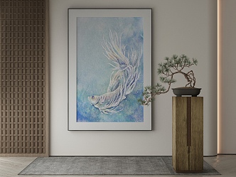 New Chinese Decorative Painting 3d model