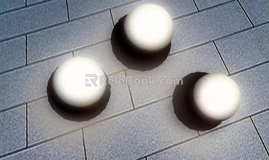 Outdoor floor lamp 3d model