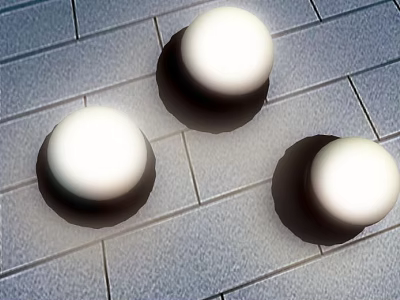Outdoor Round Sphere Lights Installed On Gray Tile Floor For Outdoor Decor 3d model Outdoor Round Sphere Lights Installed On Gray Tile Floor For Outdoor Decor 3d model