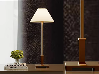 Modern metal minimalist table lamp 3d model