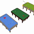 Sports Equipment Billiard Tables with Blue Green Felt Billiard Balls and Cues for Game Room