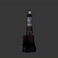 Decorative Lighthouse Figurine For Home Decoration With White And Brown Design