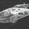 White Futuristic Sports Car With Open Doors And Modern Aerodynamic Design
