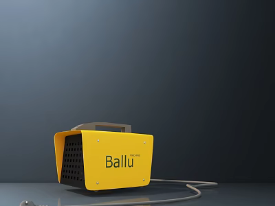 Smart Ballu Yellow Portable Machine With Handheld Design For Indoor Use 3d model