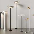Modern Outdoor Lights with Black White and Gold Designs in Floor Standing and Pillar Styles