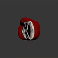 High Quality Red and White Laced Boxing Gloves for Professional Sports Training Equipment