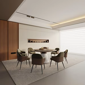 Modern dining table 3d model