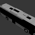 Modern Urban Public Bus With White Blue Exterior Digital Display 61103