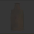 Textured Orange Copper Vase On Dark Reflective Surface With Smooth Gradient Background