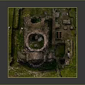 Ancient Stone Ruins 3D Model With Circular Architecture And Grass Surrounding