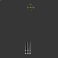 Three Silver Swords with Intricate Patterned Hilts and Long Sharp Blades on Black Background
