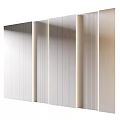 Elegant Modern Background Wall Design With Vertical Stripes And Matte Panels