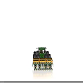 Green Agricultural Tractors with Yellow Seeding Attachments Large Tires Modern Farm Machinery