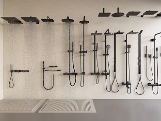 Modern Shower Hidden Shower Embedded Shower Head 3d model