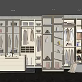 Modern Cloakroom 3d model