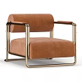 Stylish Modern Accent Chairs With Gold Metal Frames And Gray Beige Blue Brown Upholstery